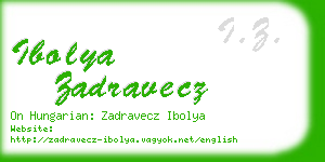 ibolya zadravecz business card